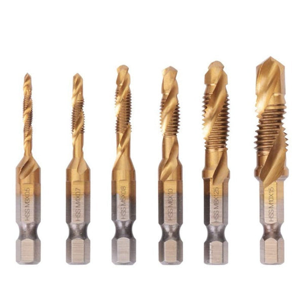 Titanium-Coated Tap Bit Set
